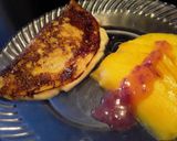 Foto del paso 10 de la receta: Omelette de plátano maduro para desayunar... 😘🍌🧀🥓🥚🍳🍌😘