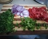 A picture of step 1 of Gizzard stew.