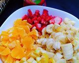 صورة لخطوة 1 من وصفة ​Salade de fruits - سلطة فواكه