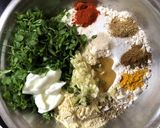 A picture of step 1 of Methi Thepla.
