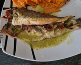 Foto del paso 3 de la receta: Lubina rellena