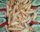 A picture of step 7 of Chicken Pakorda & Tandoori fries 🍟🍗.
