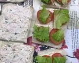 A picture of step 3 of One bite Chicken & Cucumber Sandwiches.