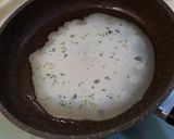 A picture of step 2 of Pork Floss and Cheese Taiwanese Egg Pancake.