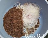 A picture of step 1 of Chugur/ Dried Tender Tamarind Leaves Fritters.