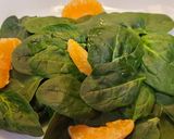 Foto del paso 1 de la receta Ensalada de espinacas con mandarina y queso con mermelada de naranja amarga