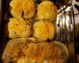 A picture of step 2 of Taco stuffed Cresent Rolls.