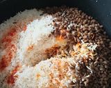A picture of step 6 of South African Biryani.