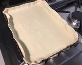 Une image de l'étape 1 de Tarte aux courgettes, tomates, lonzo crème de basilic et épices.