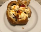 Foto del passaggio 2 della ricetta Panino al forno di insalata greca