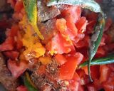 A picture of step 2 of 5 ingredients Chicken seekh kabab karahi.