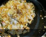 A picture of step 4 of Cream of Mushroom Soup.