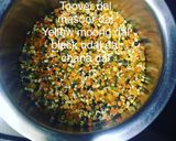 A picture of step 1 of Rajasthani Panchmel Dal.