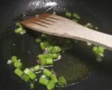 A picture of step 1 of Pasta with asparagus and speck.