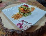 A picture of step 5 of Sprouts fruits katori chaat.