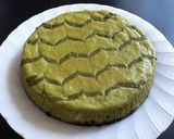 A picture of step 4 of Matcha Cheesecake.