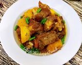 Hình bước làm 3 của món Sườn Non Kho Khoai Tây