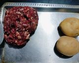 A picture of step 1 of Mutton Kebab.