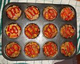 A picture of step 3 of Veggie cakes with tuna.