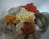 A picture of step 1 of Crispy prawns fry.