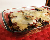 Foto del paso 4 de la receta: Berenjena y calabacín con mozzarella y jamón cocido