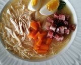 Foto del paso 9 de la receta: Sopa de picadillo de pollo, jamón y huevo duro