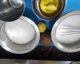 A picture of step 1 of Bombay karachi halva / Corn flour  halva with natural food colour.