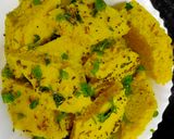 A picture of step 7 of Instant sooji dhokla.