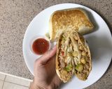 A picture of step 9 of Chickpea Burrito 🌯.