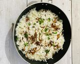 A picture of step 8 of Malai Seekh Biryani.