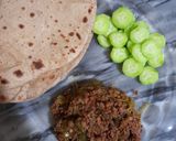 A picture of step 5 of Shimla mirch keema.