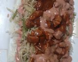 A picture of step 6 of Singaporean rice.