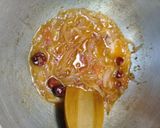 A picture of step 4 of Karahi Bhindi (okra).
