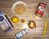 Vegán csicseriborsó krém leves recept fázis 1 fotója