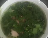 Hình bước làm 3 của món Món rau cải nấu với xương heo