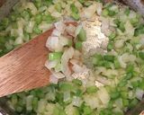A picture of step 4 of Vegan Mushroom and Chestnut Stuffing.
