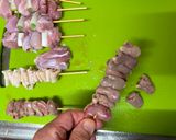 A picture of step 2 of Japanese Yakitori (焼鳥 skewer-grilled chicken)②.