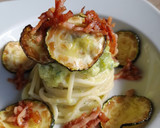 Foto del paso 2 de la receta: Spaghetti a la carbonara de calabacín