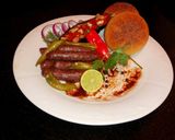 A picture of step 27 of Alexandrian Sausage.