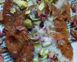 A picture of step 5 of Rabdi malai puri.