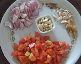 A picture of step 2 of Rajma paneer.