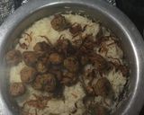 A picture of step 9 of Moti Pulao.