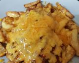 A picture of step 2 of My Homemade Chips with Salsa and grated Cheese. 😘.