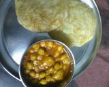 A picture of step 2 of Chana poori /.