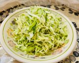 A picture of step 2 of Young Cabbage Salad with Cucumber.