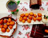 A picture of step 3 of Mysore Bajji or Flour Fritters.