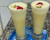 A picture of step 2 of Kesaria Thandai.