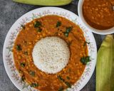 A picture of step 3 of Corn curry.
