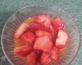 Foto del paso 1 de la receta: Fresas con zumo de naranja con licor Narancello