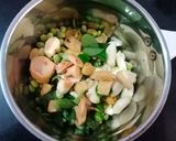 A picture of step 2 of Gujrati Kadhi Masala.